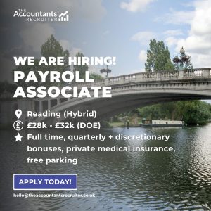 Payroll associate job in Reading, Berkshire