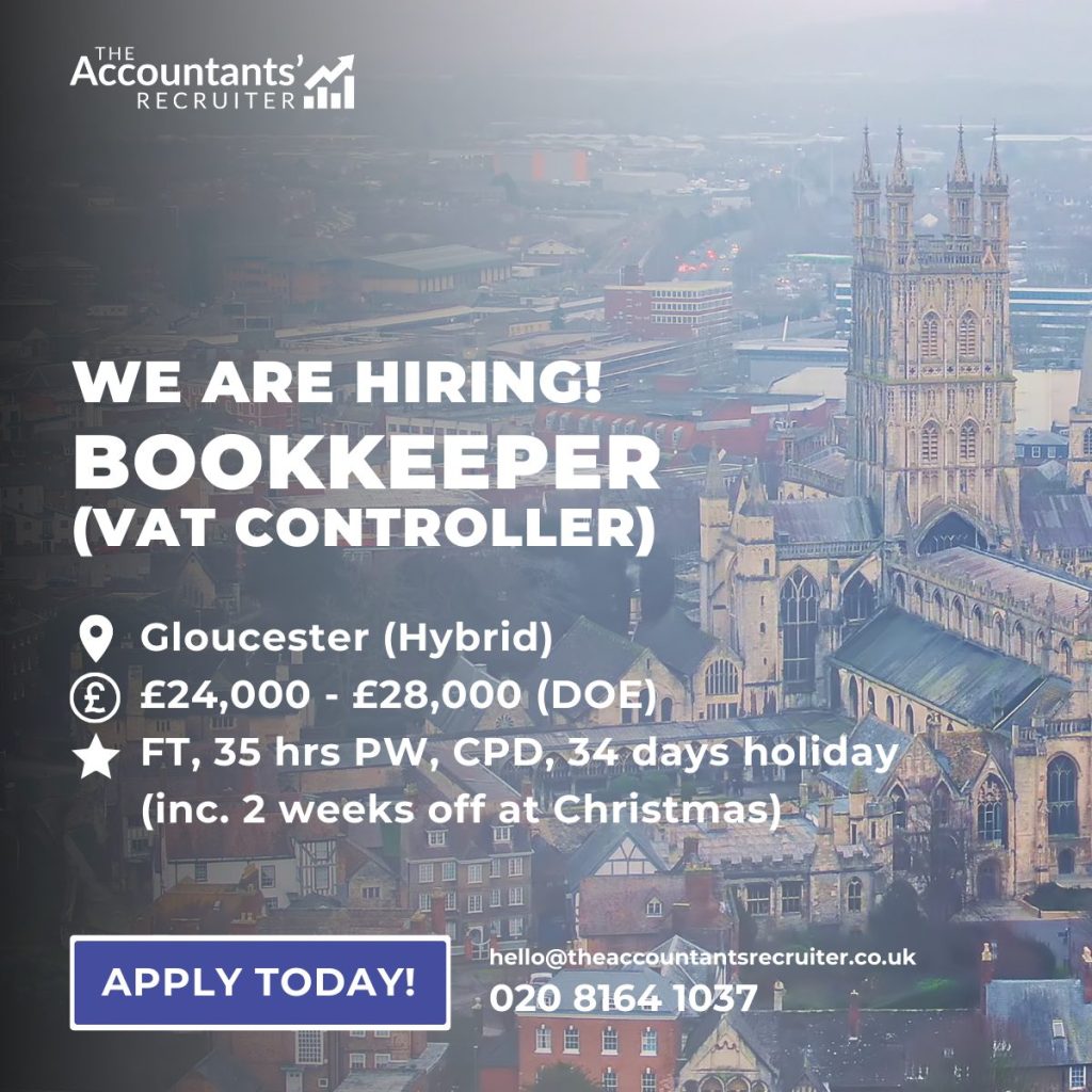 Bookkeeper Job Gloucester