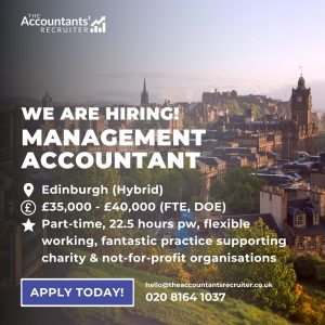 part-time management accountant Edinburgh